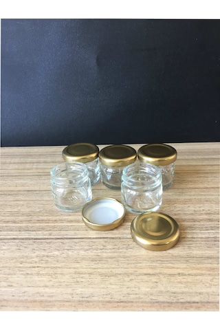 29 Cc Cam Kavanoz - 50 Adet - Gold Kapak. Mutfak.