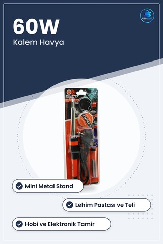 Kalem Havya Seti 60w Mini Stand Lehim Pastası Teli Elektronik Dev