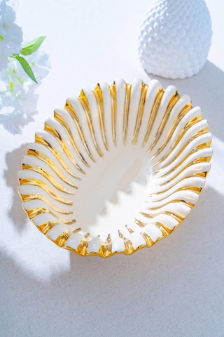 Acar Alba Dekoratif Oval Sunum Tabak - 32 Cm