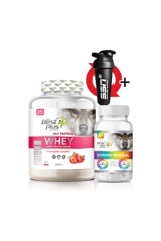 Bpn Eco Tactical Kombinasyon Paketi(Whey Protein Çilek Aromalı+Vi