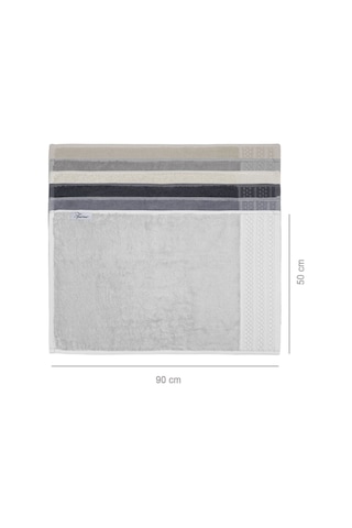 Softure 3 Lü El Yüz Havlusu Günlük Kullanım 50x90 Cm Yumuşak, Dayanıklı Bej Tonlar Gri Tonlar