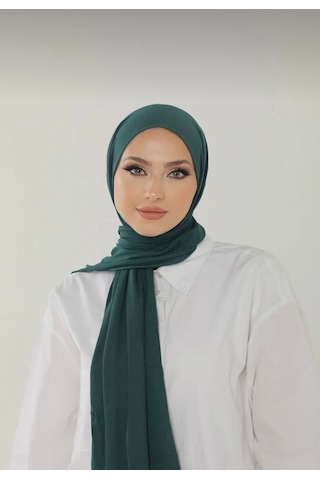 Gesshop Kadın Penya Şal Zümrüt Yeşili