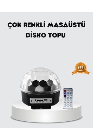 Rgb Led Disko Topu Projektör - Ev Partileri, Doğum Günleri Ve Eğlence İçin Işık Şovu