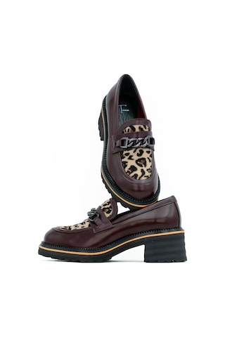 Tuna Hakiki Deri Eva Taban Loafer Kadın Ayakkabı - Z263244 Bordo