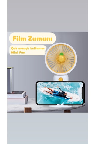 Taşınabilir Fan Soğutucu Mini Vantilatör Klima Güçlü Serinletici Şarjlı Masa Üstü Sessiz Standlı - S