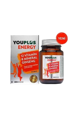 Youplus Energy Vitamin Ve Mineral Kompleksi 30 Tablet