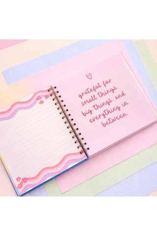 Lizy Spiralli Süresiz Planlayıcı Ajanda - 19x19 Cm - Motivasyon Ve Sticker Sayfaları Daire Yeşil