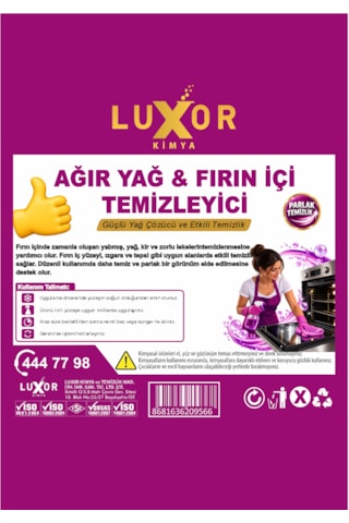 Luxor Kimya Ağır Yağ Ve Fırın İçi Temizleyici 1 Lt