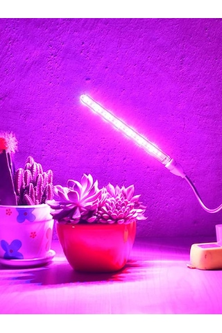Taşınabilir Bitki Büyütme Lambası 21 Led Mor Stick Led Aydınlatma