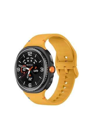 Novstrap Samsung Galaxy Watch 8 40mm 44mm Classic 46mm İle Uyumlu Kordon Lansman Silikon Kayış