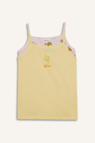 Defacto Kız Çocuk Looney Tunes 2li Atlet F8636a825auyl127 Sarı