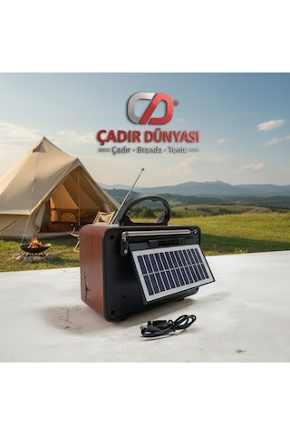 Çadır Dünyası Rt-774 Nostaljik Radyo Bluetooth & Şarjlı Retro Ahşap Tasarım Çok Renkli