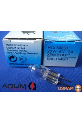 Osram Hlx 64250 6V 20W G4 Halojen Optik Projeksiyon Ampul