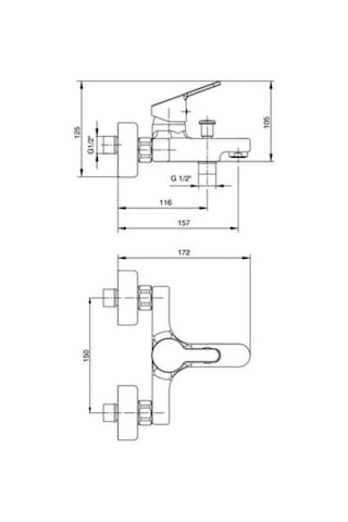 Eca Spil Banyo Bataryası 102102474 Krom