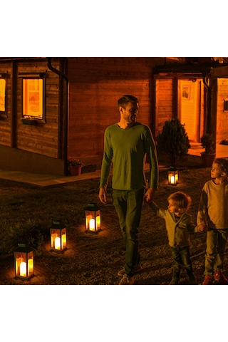 Neoglint-güneş Enerjili Fener Işıkları Led'li Alevsiz