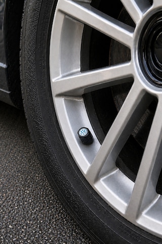 Volkswagen Logo Baskılı Universal Sibop Kapağı Seti - Siyah 4 Adet