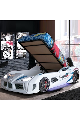 Audi Bazalı Arabalı Yatak , Kapıları Açılan Arabalı Yatak Beyaz