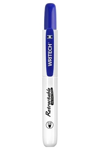 Wrıtech W-0005wb Basmalı Jumbo Tahta Kalemi Mavi - 12'li Kutu Siyah