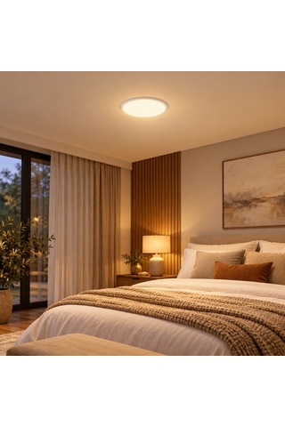 Ld648 B840 48w Sıva Altı Yuvarlak Ayarlanabilir Pmma Led Panel 3000k