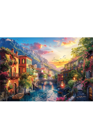 Anatolian 2000 Parçalık Puzzle - Akdeniz Kasabası 3969
