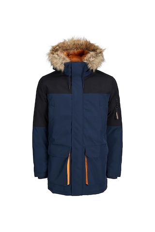 Jack&Jones Kapüşonlu Lacivert Erkek Parka 12238906 001