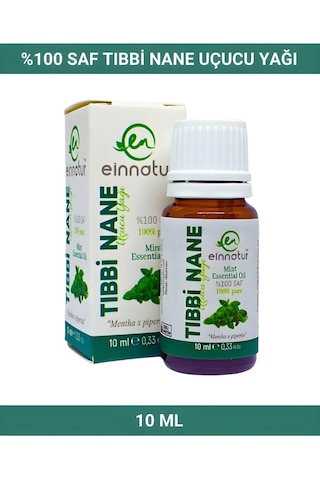 Einnatur Nane Uçucu Yağı % 100 Saf Mentha X Piperita Essential Oil Mentol 10 ML