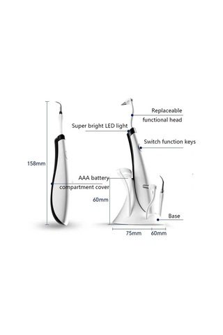 Sones 2319-s-51 Ev Tipi Sonik Ölçekleyici Taşınabilir Diş Bakım Aleti Diş Temizleme Aleti, Renk: Mavi Siyah