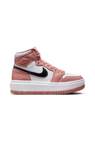 Nike Air Jordan 1 Elevatevhıght Leather Unisex Sneaker Hakiki Deri Günlük Spor Ayakkabı Beyaz Pembe Beyaz - Pembe
