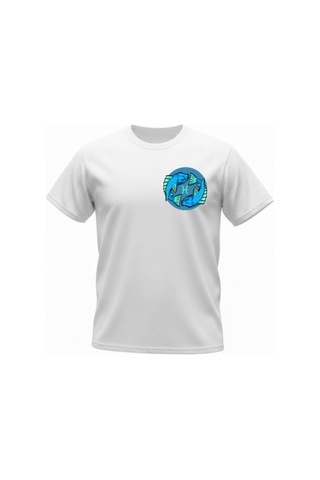 Urbantrendstore Unisex Balık Burcu Oversize Fit Rahat Geniş Salaş T-shirt Günlük Tişört Beyaz