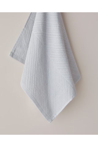 English Home Twill Pamuk Yüz Havlusu 50x70 Cm Açık Gri Açık Gri