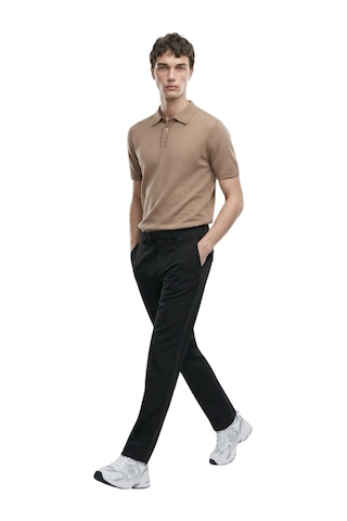 Anthony Jackson Premium Erkek Triko Polo Yaka T-shirt Giovanni Kahverengi