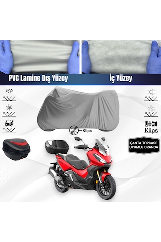 Honda X-adv 350 Motosiklet Brandası Çanta Topcase Uyumlu Motor Branda