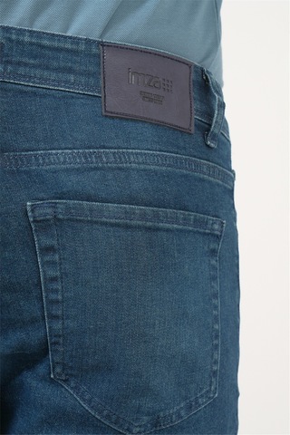 İmza 5 Cep Slim Fit Casual Pamuklu Denim Pantolon 1023260169 İndigo