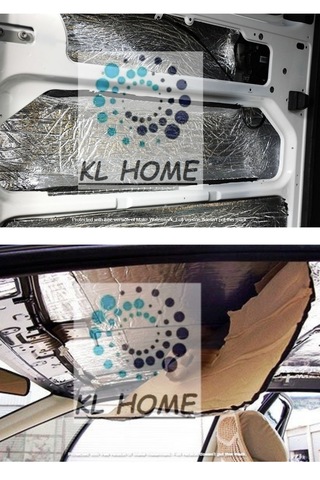 9mm Kalın -120cm X 100cm 1,2m² Folyolu Yapışkan Kaput Kauçuk Yalıtım Karavan Oto Ses Ve Isı Yalıtı
