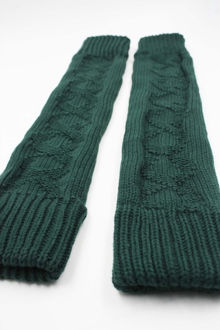 Kadın Yün Kışlık Dizlik Tozluk Çorap Yeşil