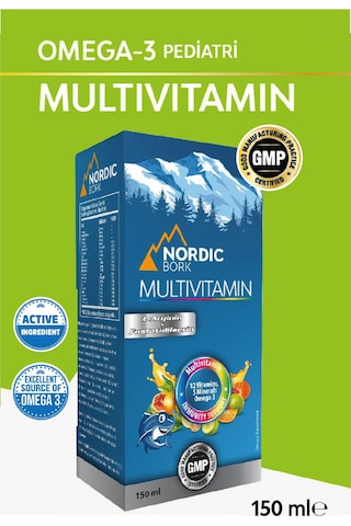 Nordic Bork Multivitamin Içeren Omega-3 Takviye Edici Şrp 150 Ml