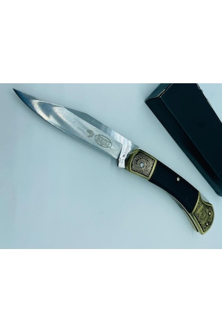Microtech Ahşapkasa Siyah Kamp Çakı //a3255-21cm Sarı - Siyah