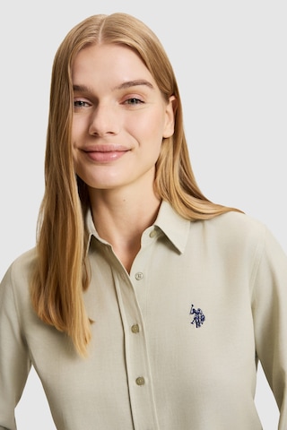 U.S. Polo Assn. Kadın Açık Haki Uzun Kollu Basic Gömlek 50324791-vr183 Acık Hakı