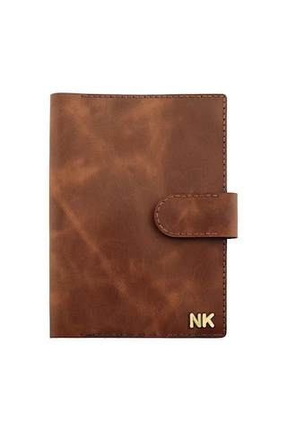 A5 Defter Ve Ajanda Kılıfı - %100 Rainbow Deri - Ko10001 - Kahverengi Kahverengi
