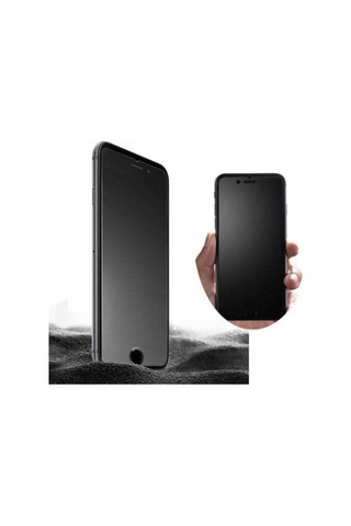 Apple Uyumlu iPhone 6 6s Mat Seramik Nano Tam Kaplayan Full Ekran Koruyucu Siyah