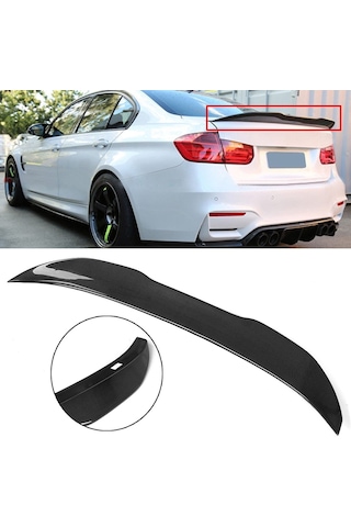 Autogp Bmw F30 Psm Bagaj Üstü Spoiler Siyah Boyalı 2012 / 2018 Agp-bg-1027