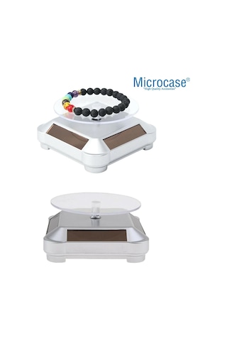 Microcase 360 Derece Dönen Güneş Enerjili Vitrin Saat Takı Standı - Al5031 Diğer