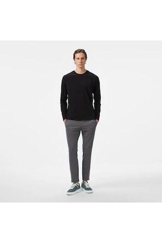 Nautica Classic Fit Erkek Uzun Kollu T-shirt V57007t Siyah