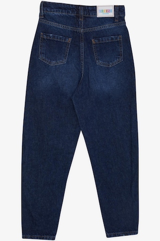 Breeze Kız Çocuk Jean Pantolon Cepli Düğmeli 9-14 Yaş, Koyu Mavi KOYU MAVİ
