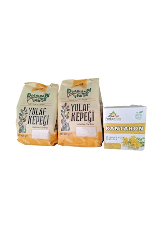 Doğalsan Yulaf Kepeği 400 Gr X 2 Adet + Kantaron Çayı 20 Süzen Poşet Dukan Seti