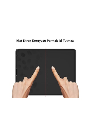 Apple Uyumlu iPad Pro 12.9 6.nesil Mat Ekran Koruyucu Parmak İzi Bırakmaz