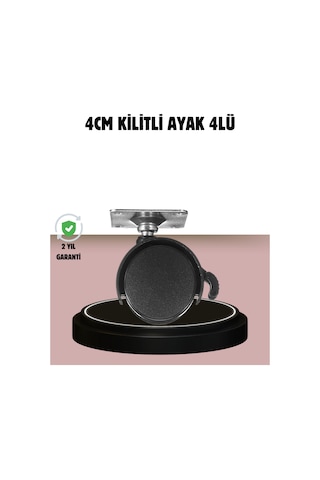 Kilitli 4cm Ayak Tekli Çok Renkli