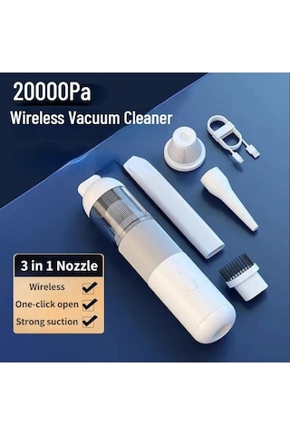 Maoyaya V01 Toz Toplayıcı Süpürgesi Siyah Şarj Kablosuz El Edilebilir Araç Db Siyah