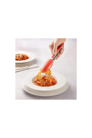 Silikon Uçlu Kilit Sistemli Paslanmaz Çelik Kızartma Maşası