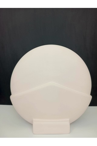 Skandinav Tarzı Yuvarlak El Yapımı Doğal Ham Beyaz Obje, Ev Dekoru